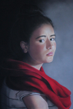 Girl with a Red Scarf